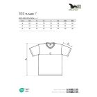 V nyakkivágású unisex póló 3-as csomag