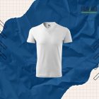 V nyakkivágású unisex póló 3-as csomag