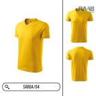 V nyakkivágású unisex póló