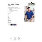 Heavy V-nyakas unisex póló 2XL-ig