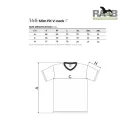 Slim fit V-nyakas férfi póló 3XL méretben