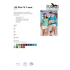 Slim fit V-nyakas férfi póló 2XL-ig