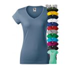 Fit V-nyakas női póló