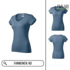 Fit V-nyakas női póló