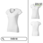 Fit V-nyakas női póló