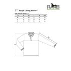 Single J. LS galléros férfi póló