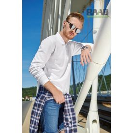 Pique Polo LS férfi galléros póló 2XL méretig