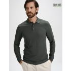 Pique Polo LS férfi galléros póló 2XL méretig