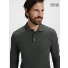 Pique Polo LS férfi galléros póló 2XL méretig