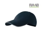 6 paneles unisex sapka csíkdekorral