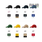 6 paneles unisex sapka csíkdekorral