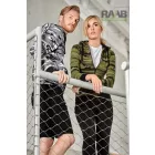 Camo zipper férfi felső 3XL méretben