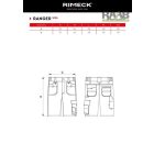 Ranger férfi rövidnadrág ébenszürke színben