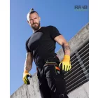 CREATRON félig mártott fekete-neon kesztyű