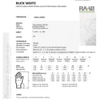 BUCK WHITE Mártott kesztyű