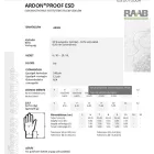 PROOF ESD kesztyű