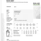 BUCK GREY Mártott kesztyű