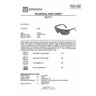 V2111 füstös klasszikus védőszemüveg