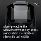MASTR lézerhegesztő sisak automatikus sötétítő szűrővel