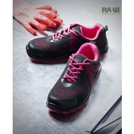 FLYTEX ESD S1P munkavédelmi cipő, rózsaszín