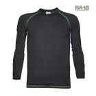 TRIP hosszú ujjú funkcionális felső fekete-zöld