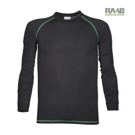 TRIP hosszú ujjú funkcionális felső fekete-zöld