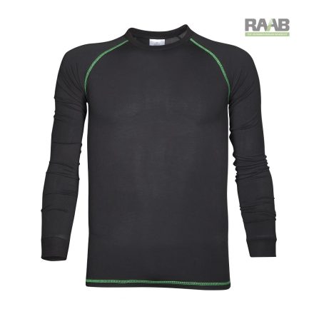 TRIP hosszú ujjú funkcionális felső fekete-zöld