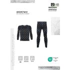 NAVI gyapjú/poliészter funkcionális alsó fekete-kék