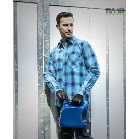 Urban flanel ing - kék