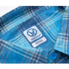 Urban flanel ing - kék