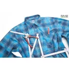 Urban flanel ing - kék