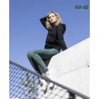 ALBADEW elasztikus női sportleggings - smaragdzöld