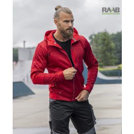 3D Breathe felső S-4XL-ig - piros melange