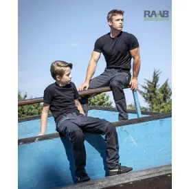 Sztreccs gyermek munkanadrág - sötétszürke