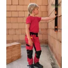 Sztreccs gyermek munkanadrág - piros