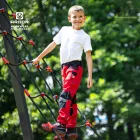 Sztreccs gyermek munkanadrág - piros