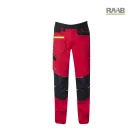 Sztreccs gyermek munkanadrág - piros