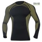 AKREC hosszú ujjú funkciónális felső fekete-sárga