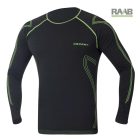 LYTANIX hőszabályozó hosszú ujjú felső fekete-zöld