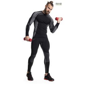 AKREC hosszú ujjú funkciónális felső fekete-szürke