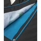 Floret softshell kabát fekete-kék