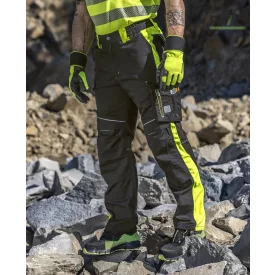   NEON munkanadrág 176-182 cm magas személyekre -fekete-sárga