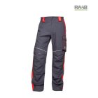 Ardon Neon szürke-piros munkanadrág 176-182 cm magas személyekre