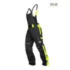 170-175 cm magas személyekre ARDON®NEON fekete-sárga kantáros nadrág