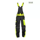 170-175 cm magas személyekre ARDON®NEON fekete-sárga kantáros nadrág