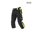 3/4 ARDON®NEON fekete-sárga nadrág