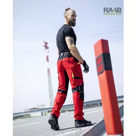 4X stretch derekas nadrág - piros