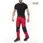 4X stretch derekas nadrág - piros