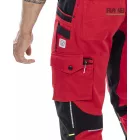 4X stretch kantáros nadrág - piros