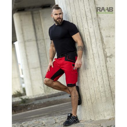 4X stretch rövidnadrág - piros
